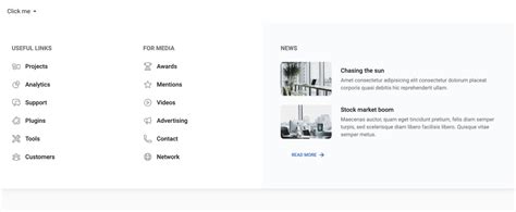 tailwind mega menu|6+ Free Mega Menu Sections Templates for Tailwind .